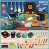 Kids Pretend Play Kitchen Toy Set with Pots, Pans & Utensils
