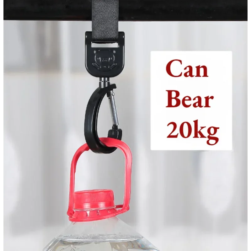 360° Rotating Stroller Bag Hooks – Universal Organizer for Baby Prams