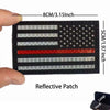 Reflective American Flag Tactical Patch with Glow-in-the-Dark Detail