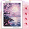 Full Drill Diamond Painting Kit - Moonlit Tree Landscape Art