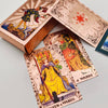 Gold Foil Waterproof Tarot Card Deck with Guidebook