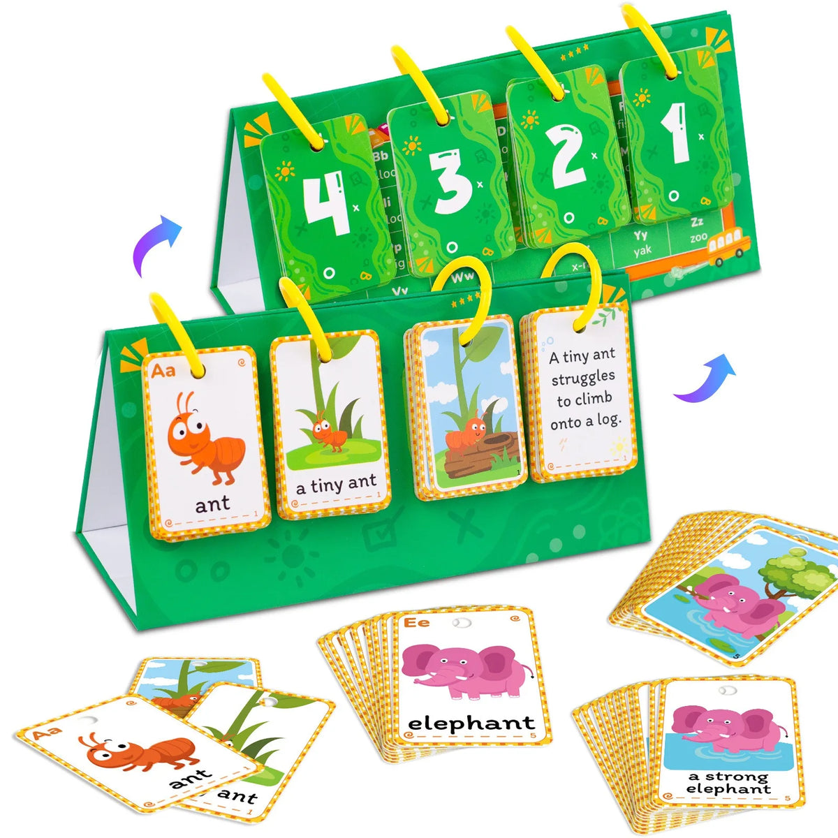 Interactive English Learning Flip Chart for Kids