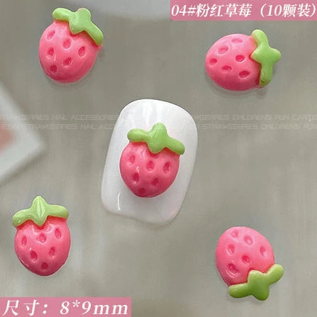 Fruit & Floral Resin Nail Art Decorations