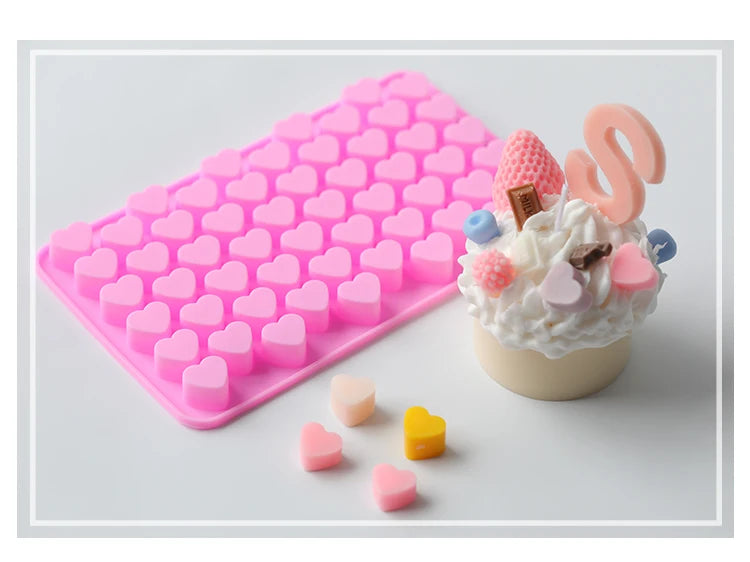 Mini Heart Silicone Mold for Candles, Soap & Resin