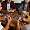 Luxury Rose Pattern Foil Poker Cards – Waterproof Black Deck