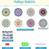 DIY Diamond Art Coaster Set with Holder - Acrylic Mandala Design, 8 Pieces
