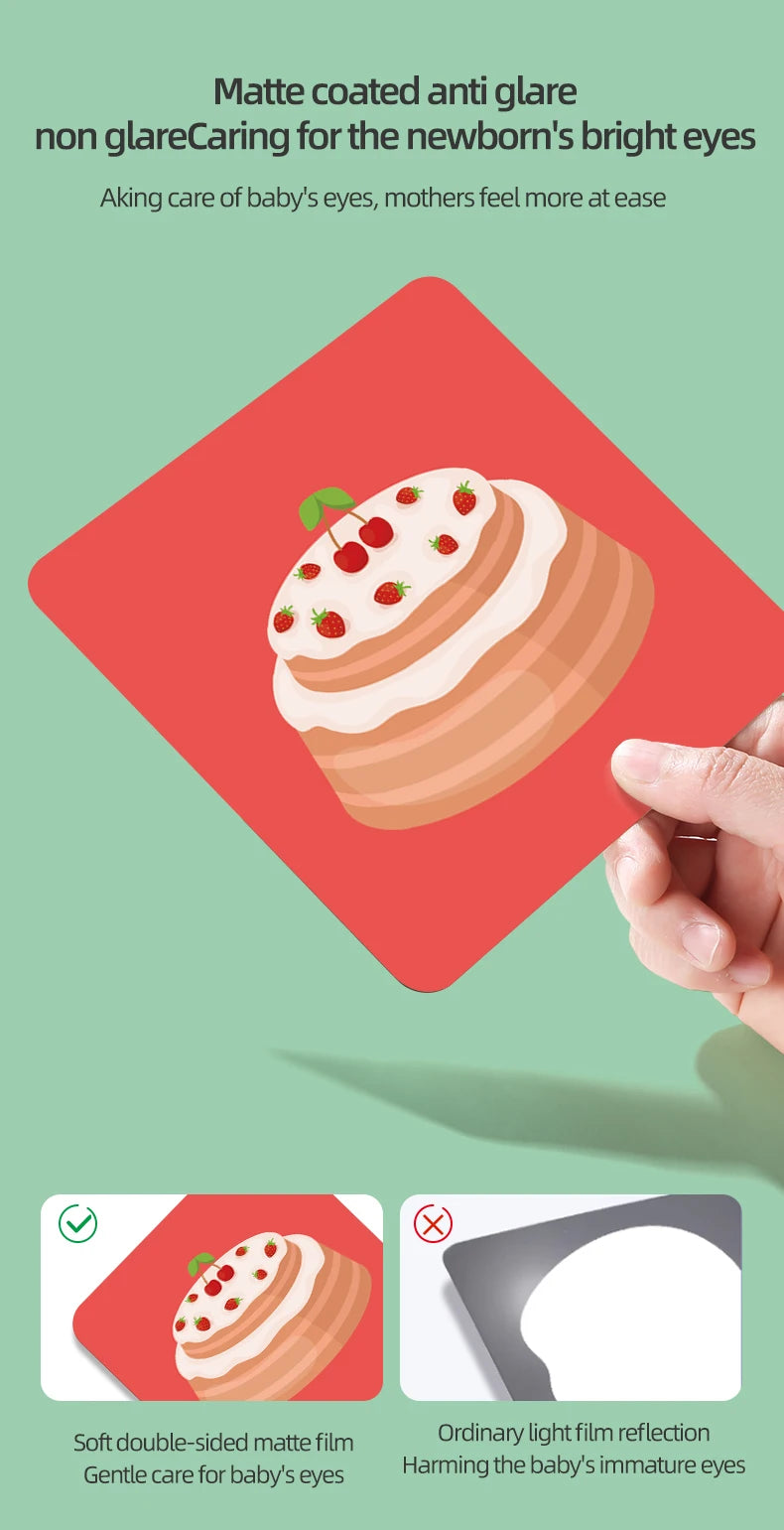 High-Contrast Baby Flash Cards for Visual Development