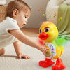 Electric Dancing Duck Toy with Music and Light-Up Eyes