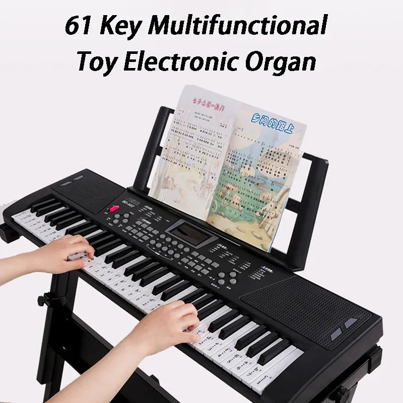 61-Key Portable Electronic Keyboard for Kids with Teaching Features