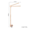 Wooden felt forest animal crib mobile with a long bar and hanging weight