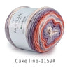 Spool of Fairyland gradient rainbow cotton-wool yarn for knitting and crochet