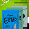 Orphee RX Series electric guitar strings packaged in blue and green boxes.
