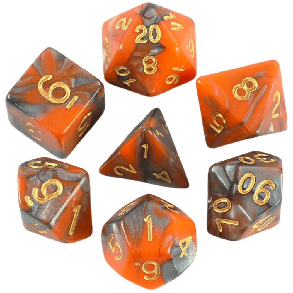 Polyhedral Dice Set (7 Pieces) for Tabletop RPGs