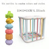 Rainbow Sensory Grasping Ball with Rattle and Teether