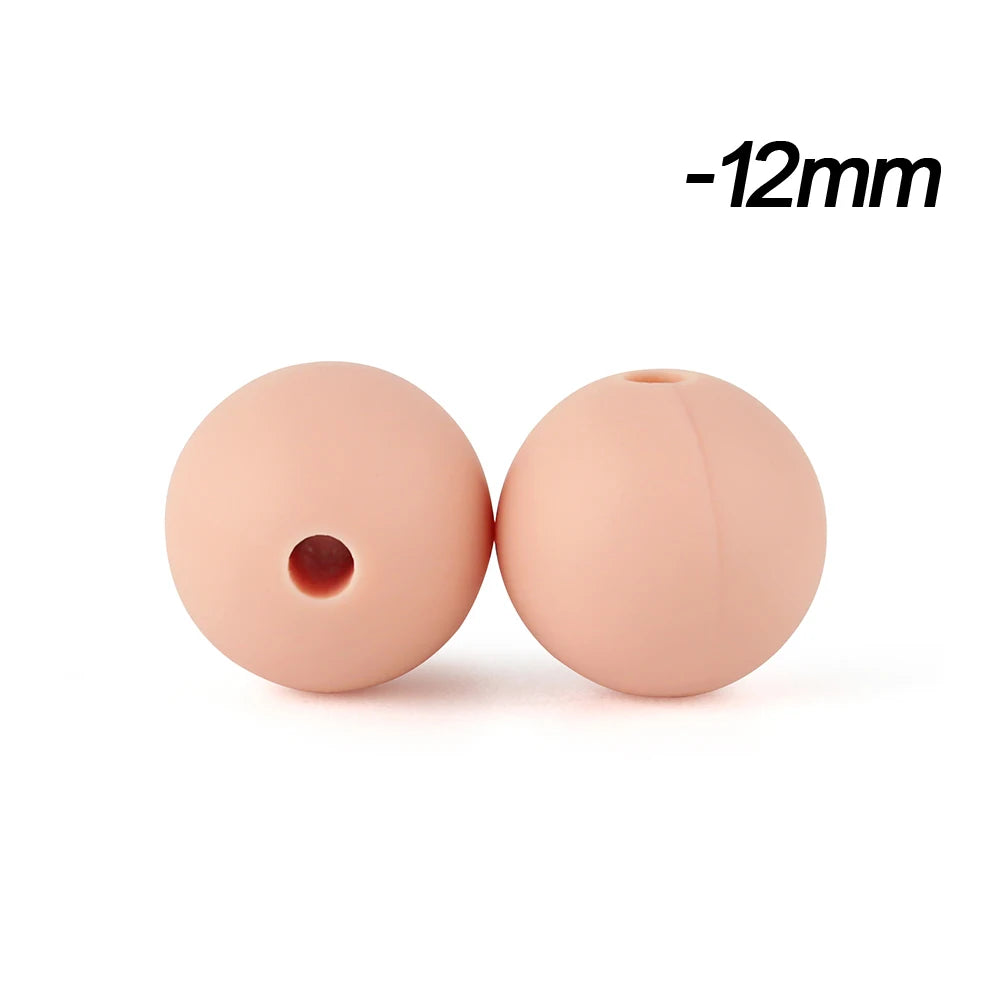 12mm Silicone Beads for DIY Jewelry Making & Crafts (20/50/100 Pack)