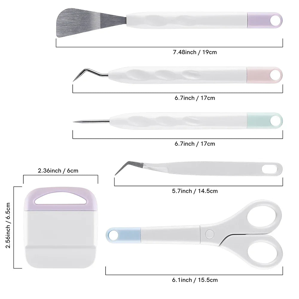 Precision Vinyl Weeding Tool Set (6 Pieces)