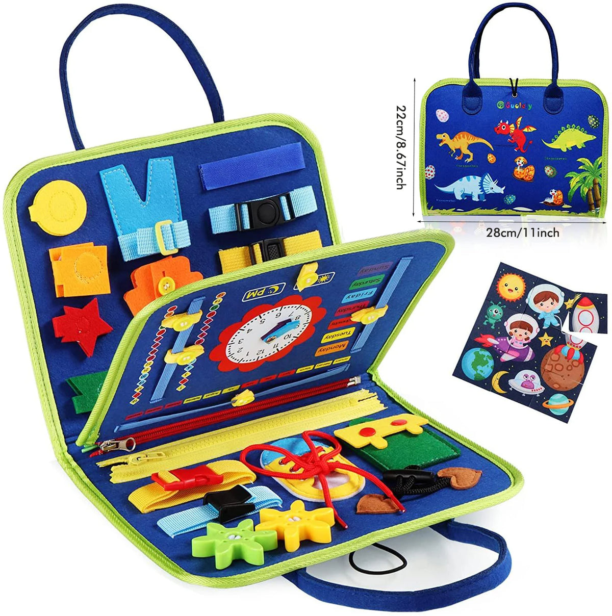 Montessori Sensory Busy Board for Toddlers – Fine Motor Skills & Life Learning Toy