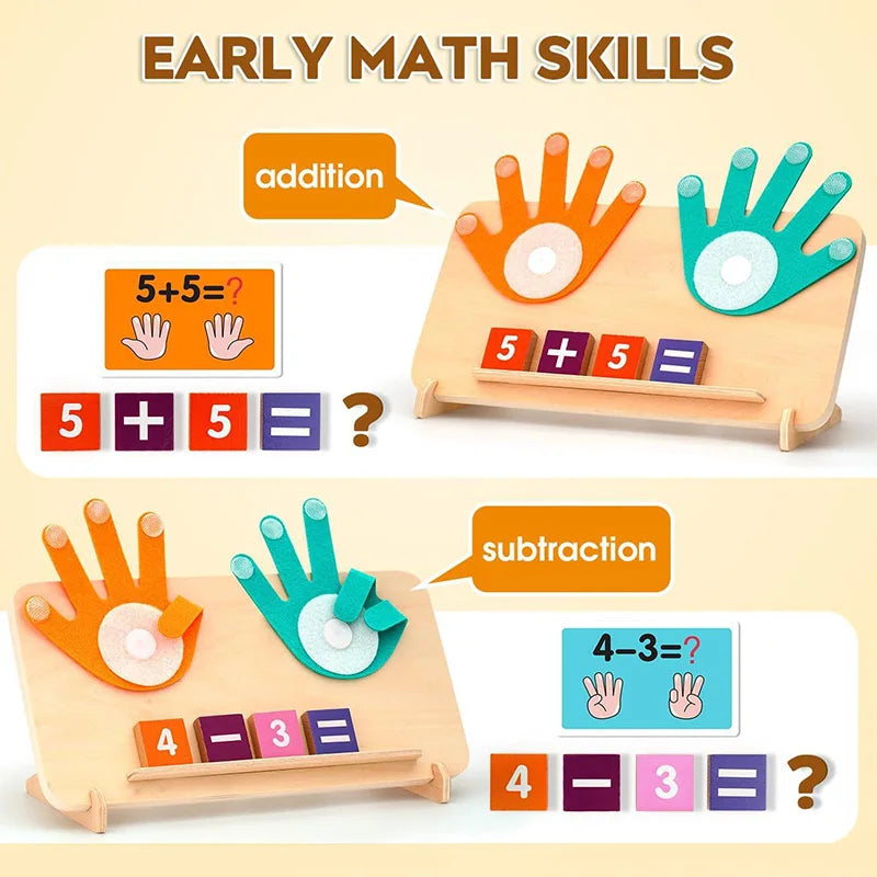 Wooden Counting and Math Activity Set for Toddlers