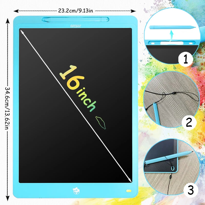 LCD Writing Tablet for Kids – Doodle Board with Lock Function