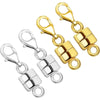 Magnetic Necklace Clasp Converter with Lobster Claw – 14K Gold & Silver Plated