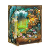 A decorative box featuring a diorama of an underwater world with plants, ruins, and glowing elements.