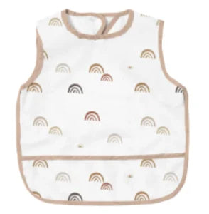 Waterproof Baby Full-Coverage Feeding Bib with Long Sleeves