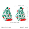 Christmas tree shaped silicone bead in green color for jewelry making