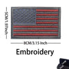 Reflective American Flag Tactical Patch with Glow-in-the-Dark Detail