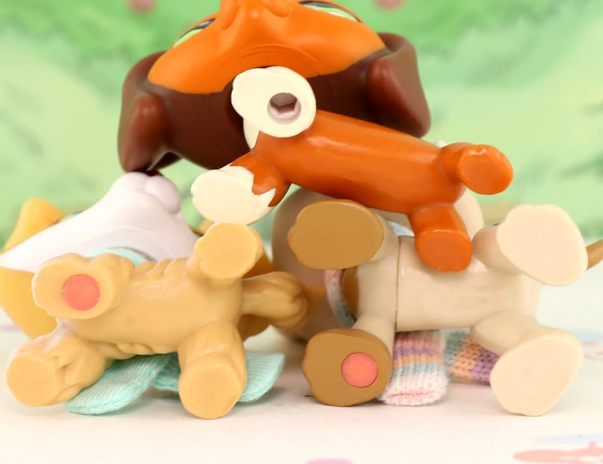 Realistic Mini Animal Figurine Set - Dogs, Cats & Fox