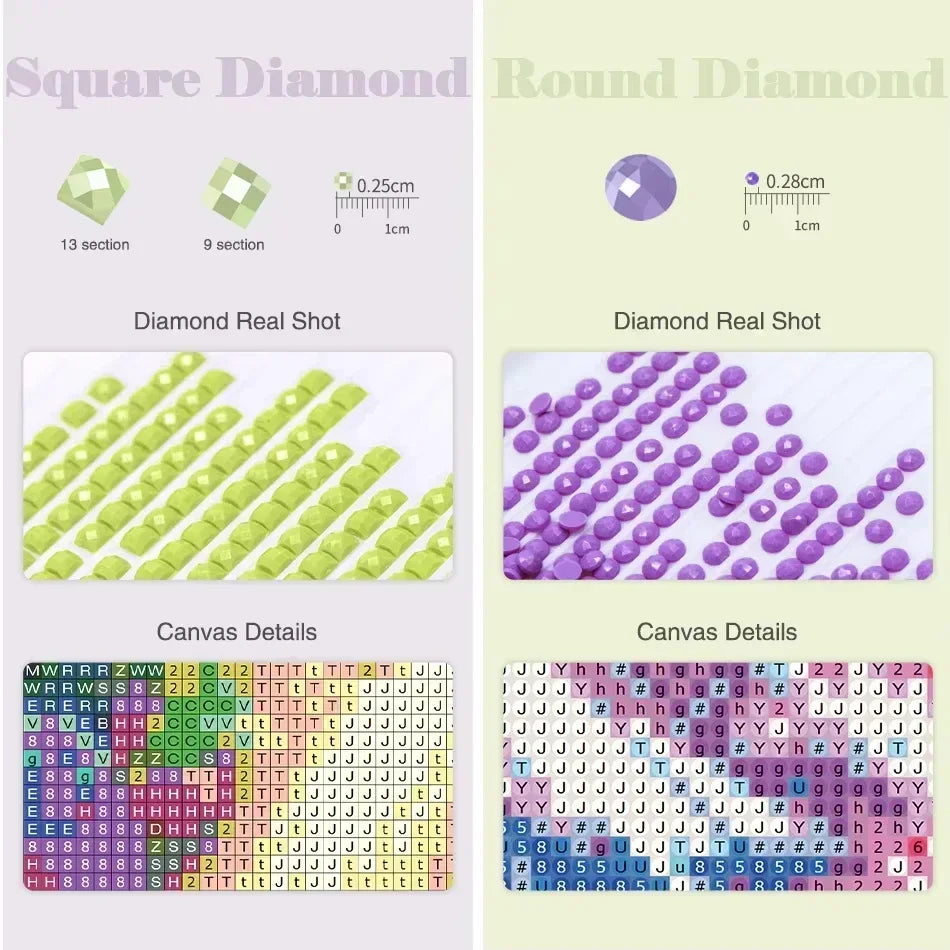 5D Diamond Painting Kit – Sun & Moon Landscape Art
