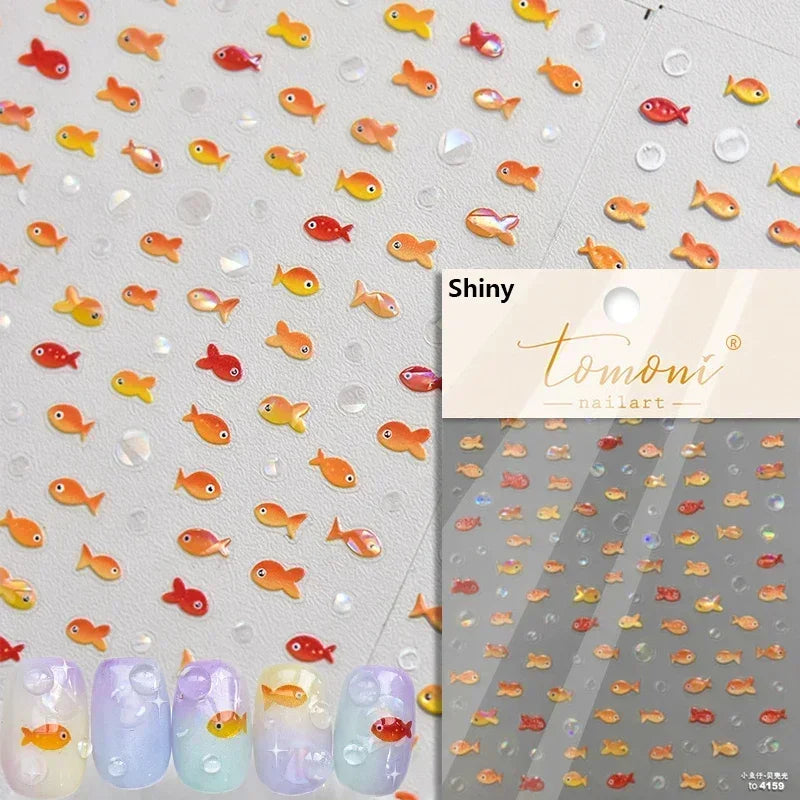 Ocean-Inspired Nail Art Sticker Set