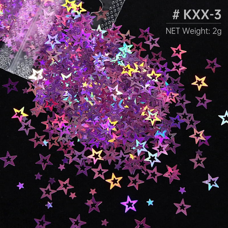 Shimmering Star Resin Sequins for DIY Crafts