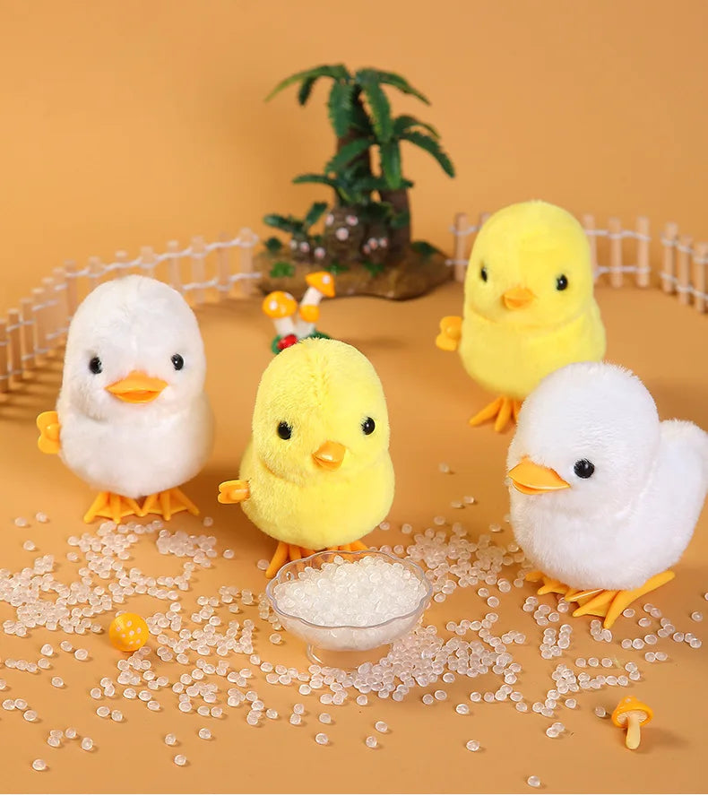 Wind-Up Walking Chick Plush Toy