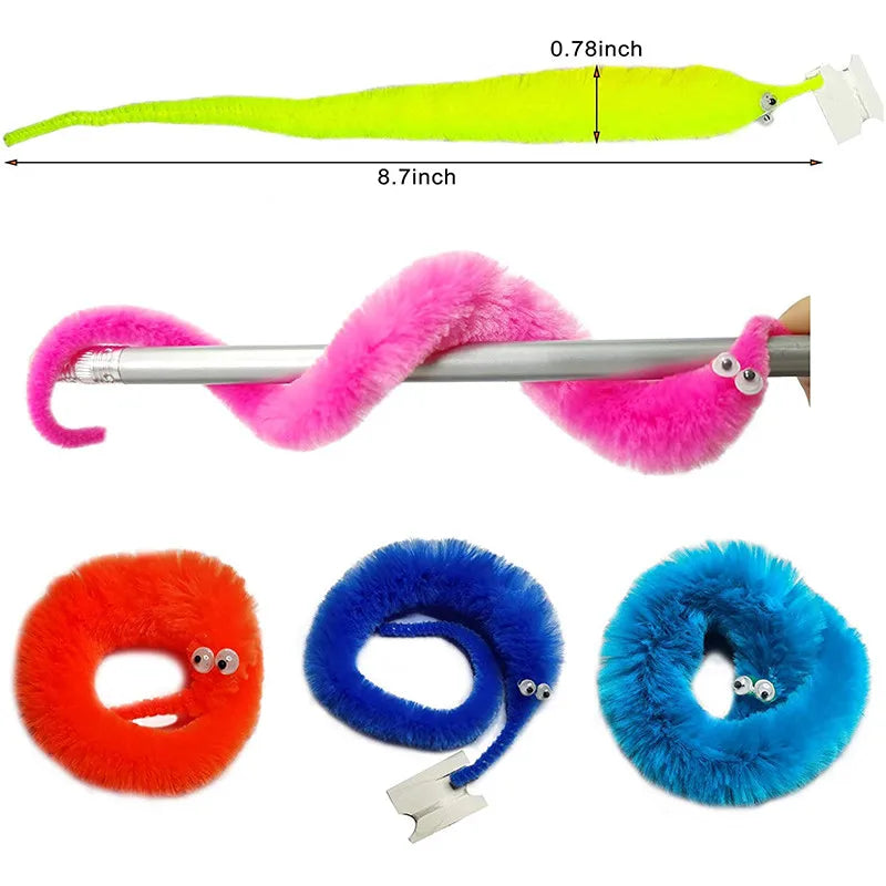 Fuzzy Magic Worm with Invisible String