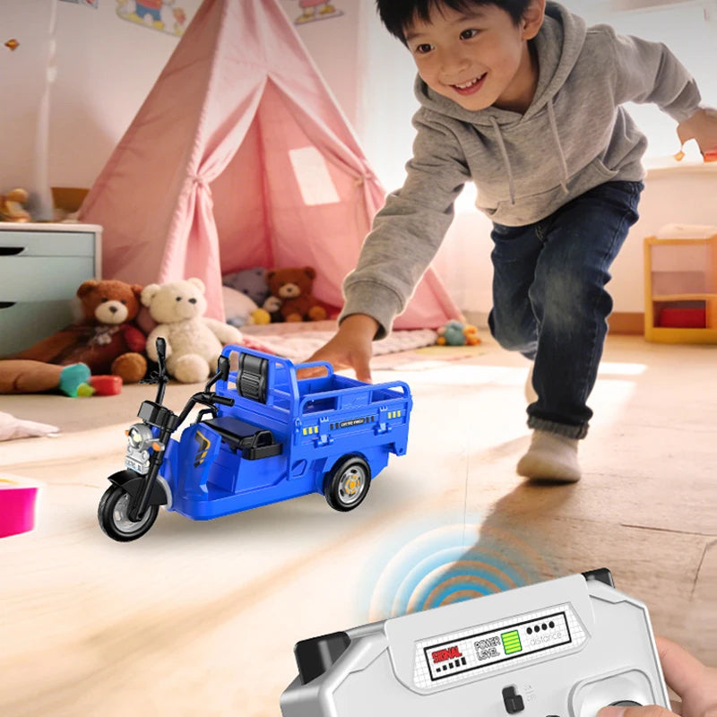 Mini Remote Control Tricycle with Liftable Bed