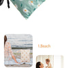 A set of three waterproof wet and dry bags featuring a floral pattern for swimsuits, diapers, and travel items.