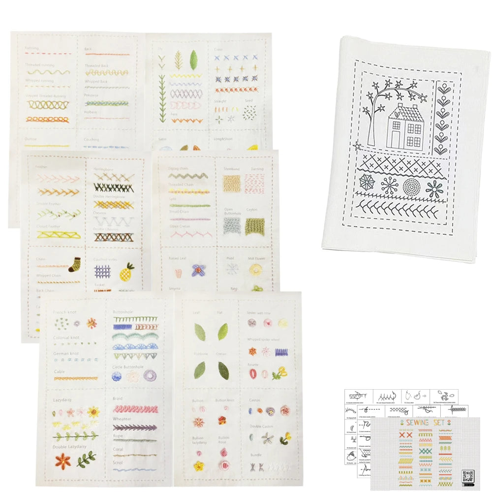 Hand Embroidery Stitches Guide Book for Beginners