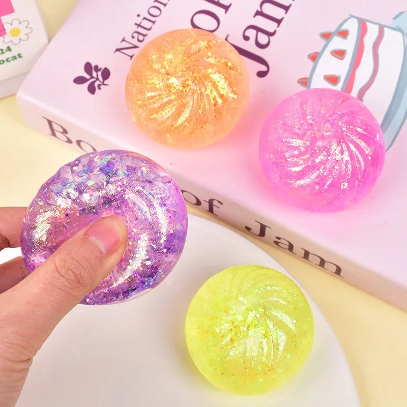 Soft Squeeze Dumpling Stress Balls – Sensory Fidget Toy Set