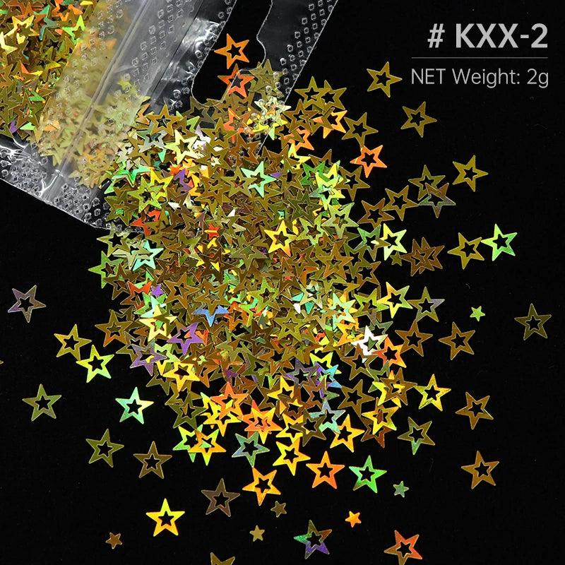 Shimmering Star Resin Sequins for DIY Crafts