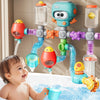 Octopus Suction Cup Bath Toy Building Set with Water Spinners