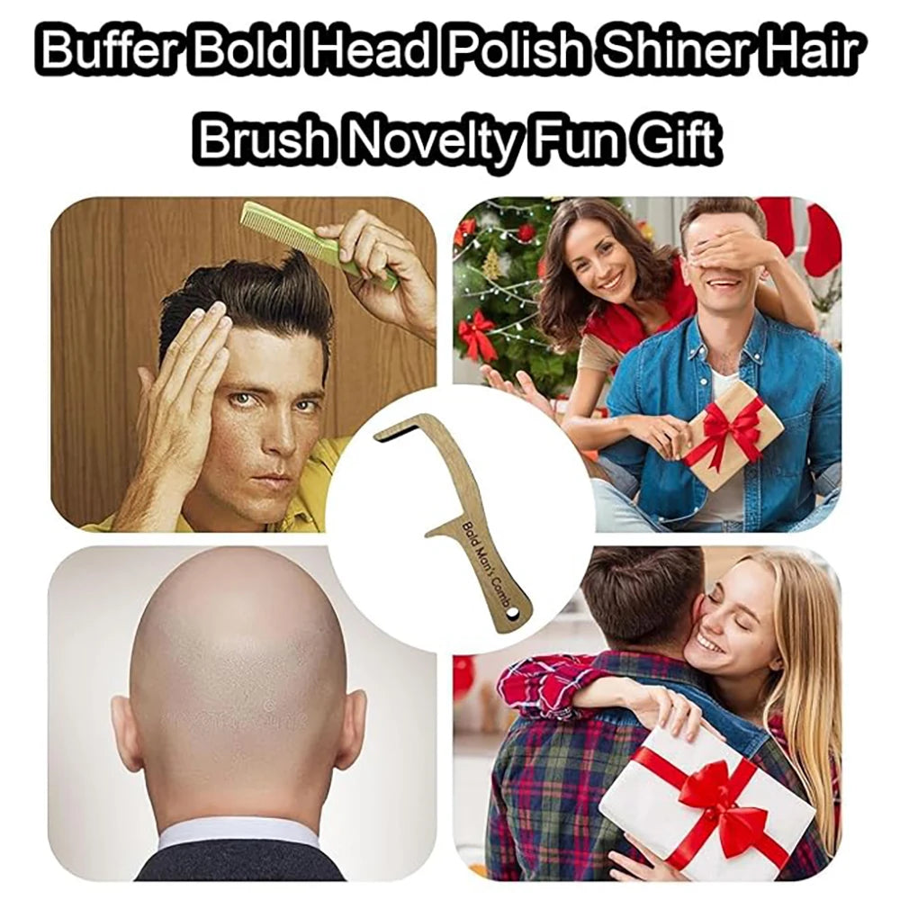 Wooden Head Polishing Brush for Smooth, Shiny Scalps