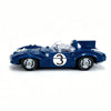 Blue Le Mans Raceway building block set featuring a race car and the number 3.
