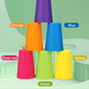 Stack Cup Speed Game with Color Recognition Cards
