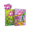 A box for the Virus Series card game set Evolution and Halloween Expansion featuring purple and green packaging.
