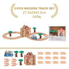 Wooden Train Track Expansion Set – Compatible with All Major Brands