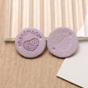 Round PU Leather Labels with Embossed Design for DIY Crafts