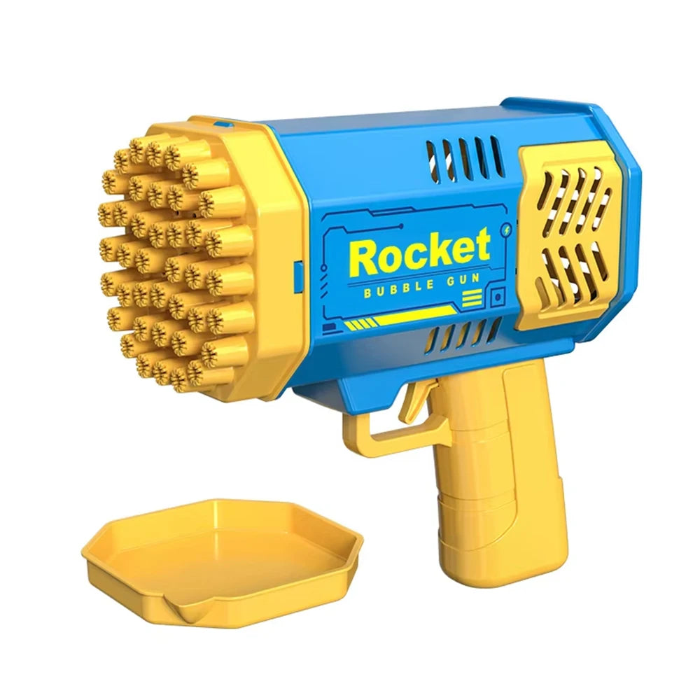 Kids Bubble Gun with LED Lights – 40-Hole Automatic Launcher