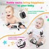 Black and White Sensory Wrist Rattles and Foot Finders for Newborns
