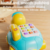 Musical Turtle Crawling Toy with Piano Lights and Baby Phone