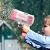Portable Bubble Machine Blaster for Kids Outdoor Fun